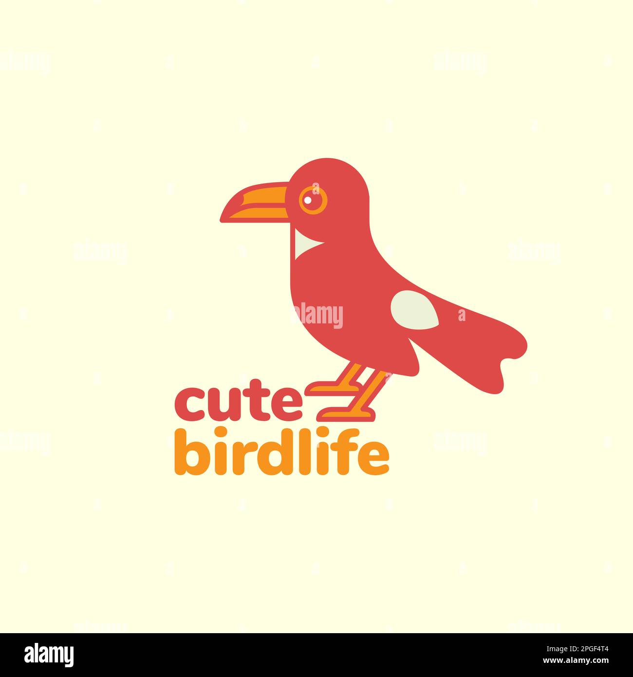 little bird raven crow cartoon mascot cute colorful logo design vector