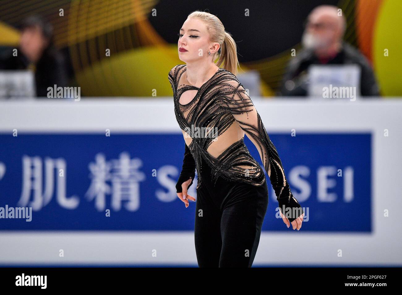 SAITAMA, JAPAN MARCH 22 Amber Glenn of USA competes in the Women's
