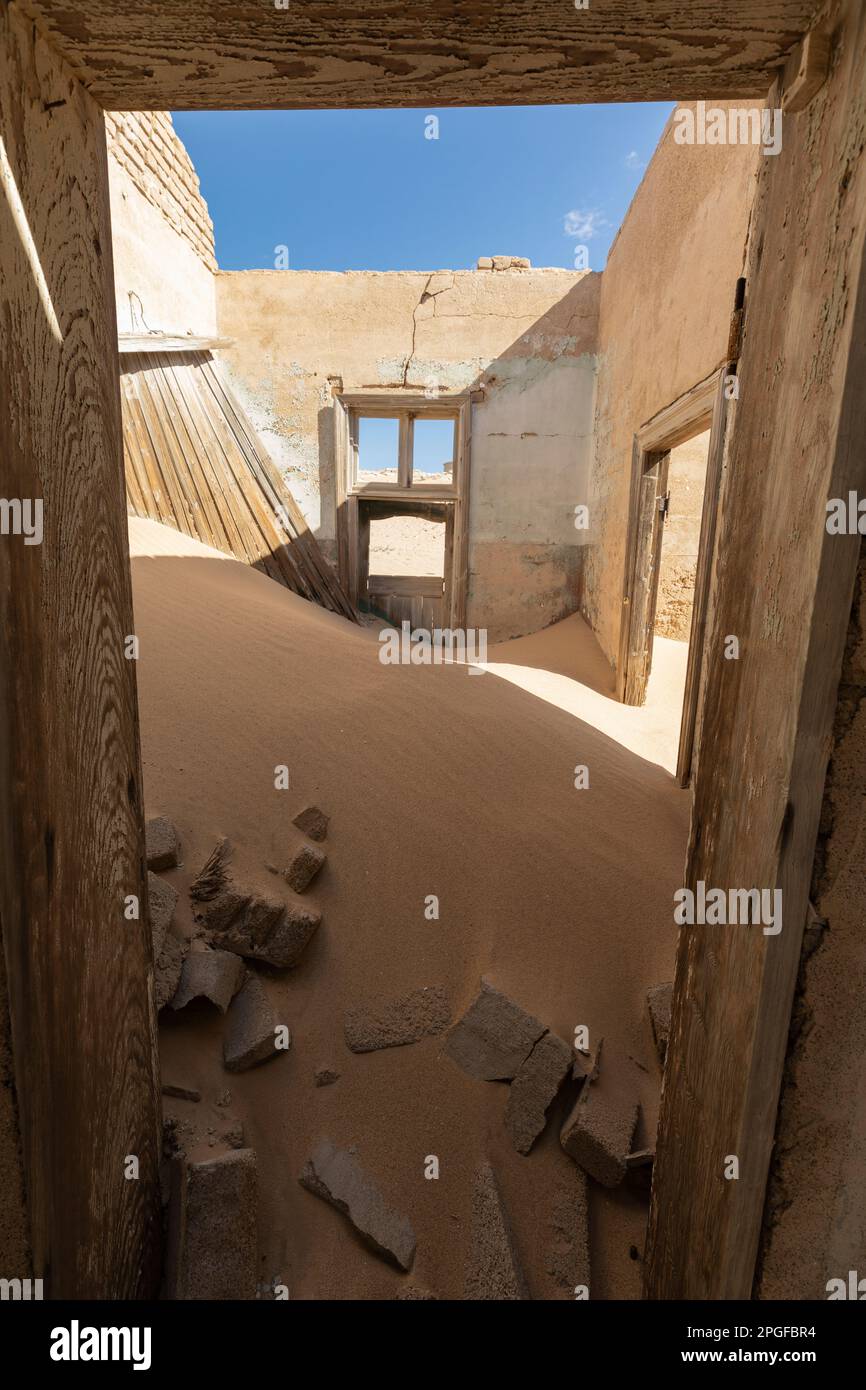 Kolmanskop Ghost Town, Luderitz, Karas Region, Namibia Stock Photo