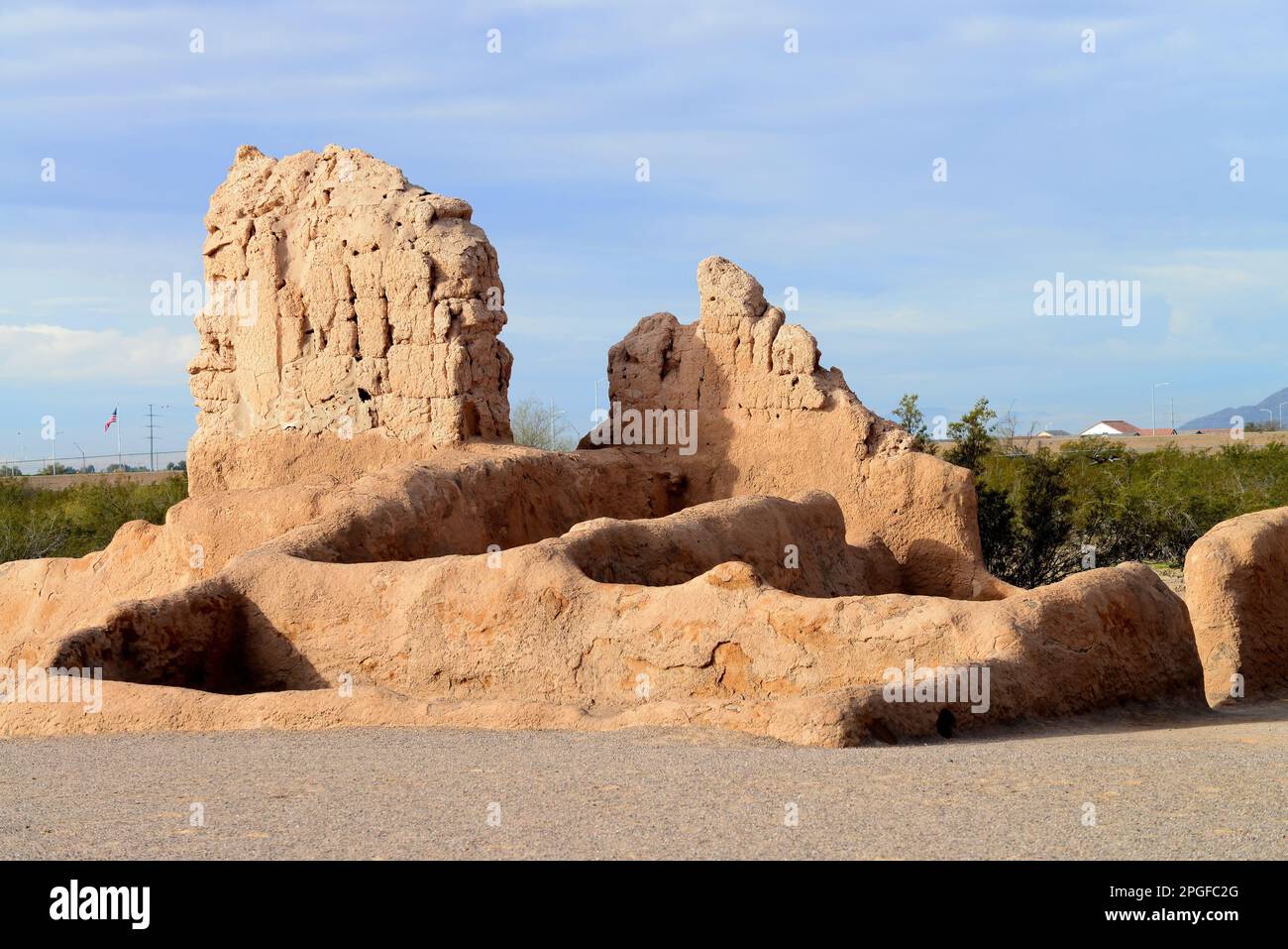 Casa Grande Ruins National Monument Of The Pre-columbian Hohokam Native ...