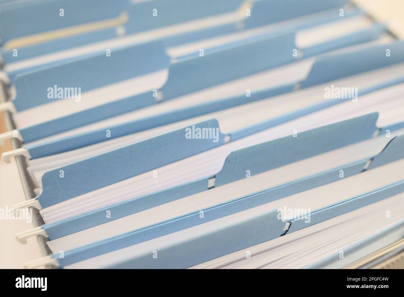 Folders with documents and project papers put in order Stock Photo Alamy