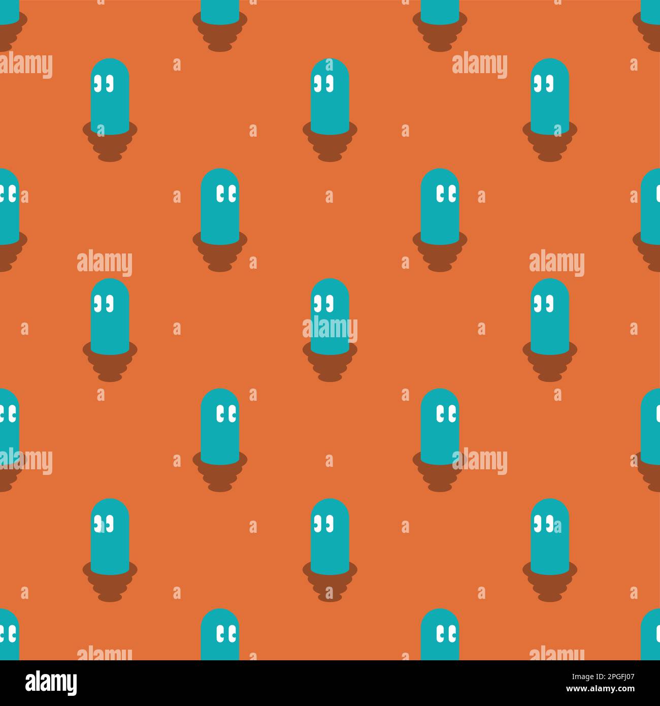 Microbes in puddle pattern seamless. Baby fabric texture Stock Vector