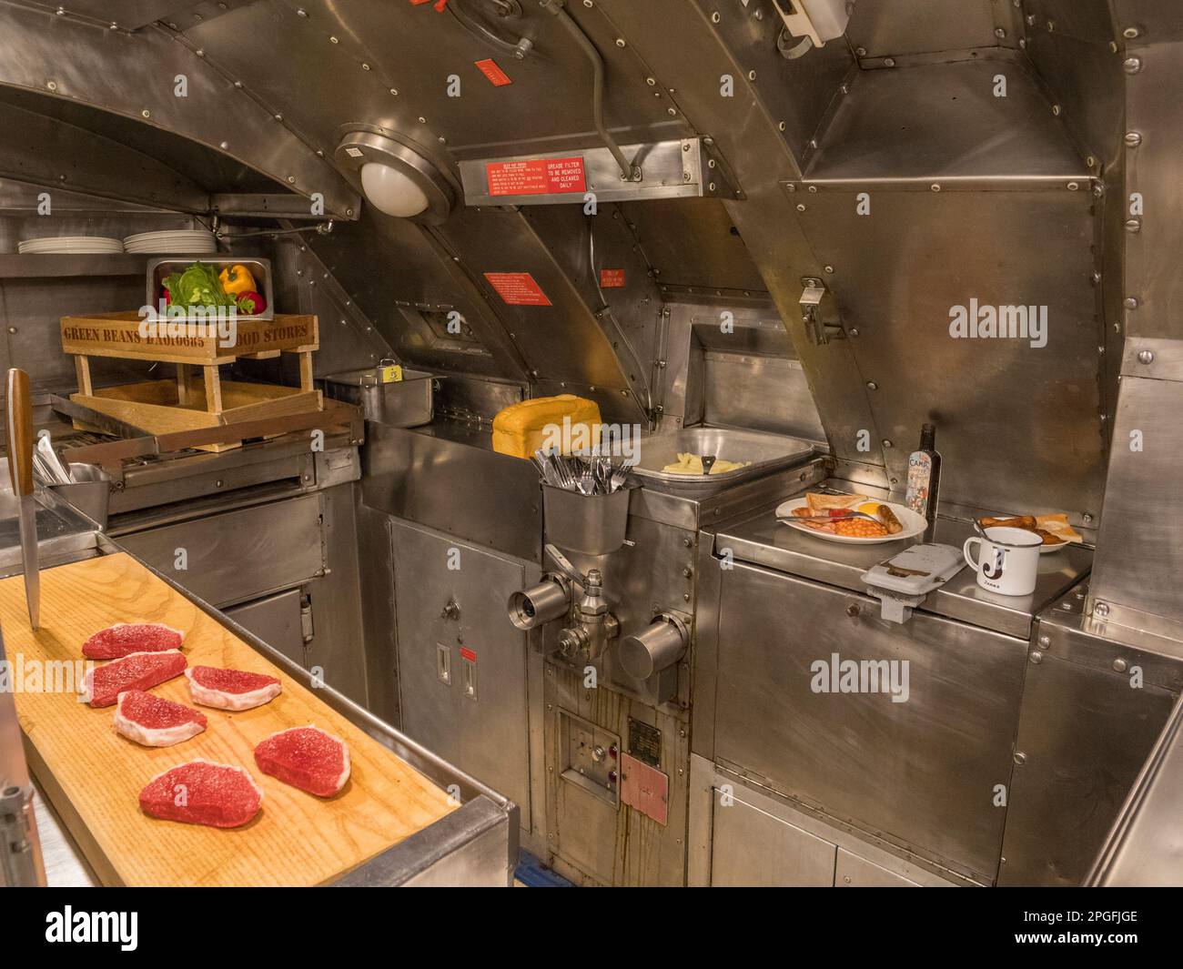 Inside Submarine Kitchen