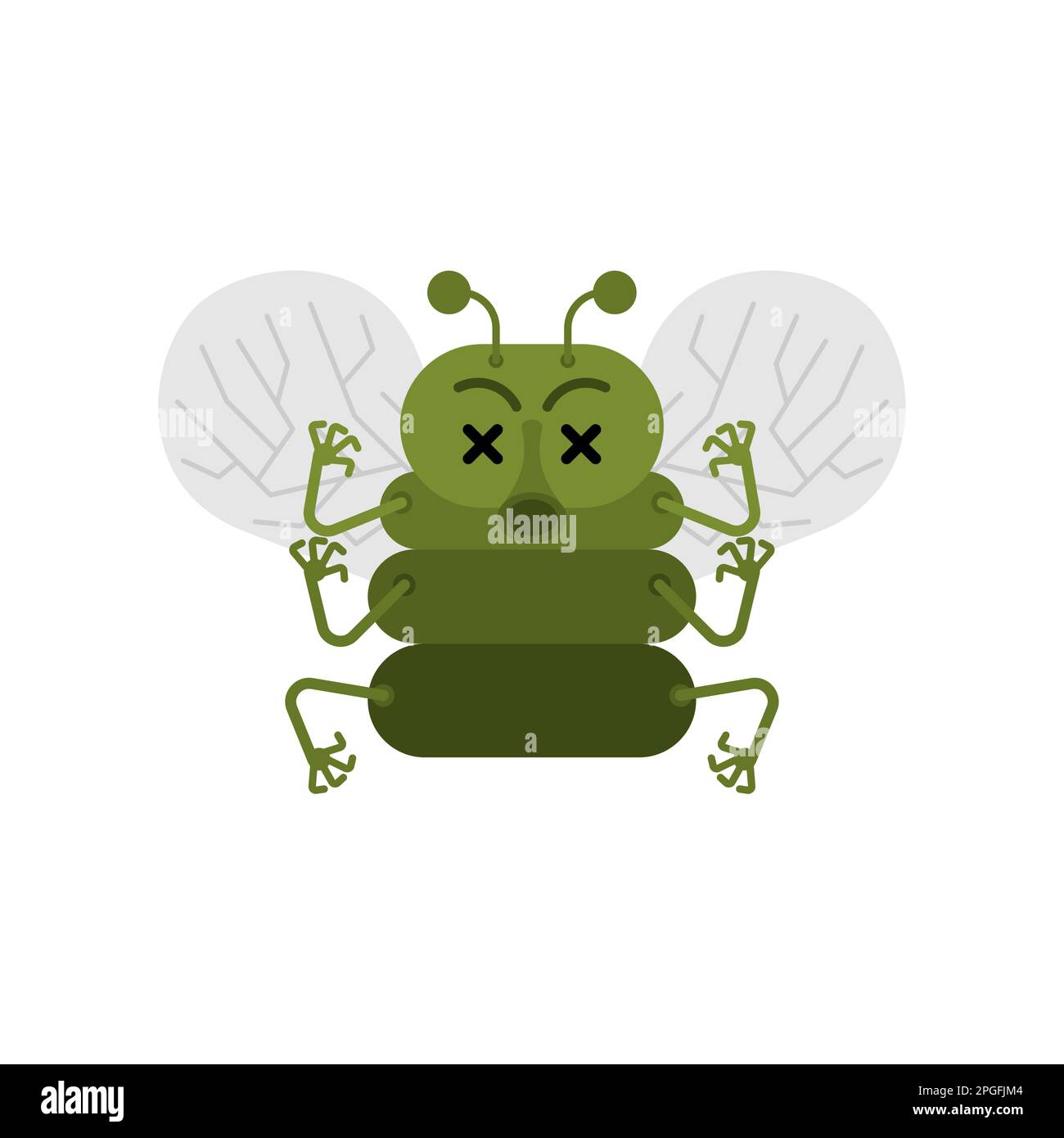 Fly died isolated. Vector illustration Stock Vector Image & Art Alamy