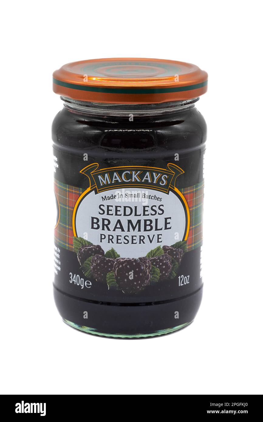 Irvine, Scotland, UK February 02, 2023 Mackays branded seedless