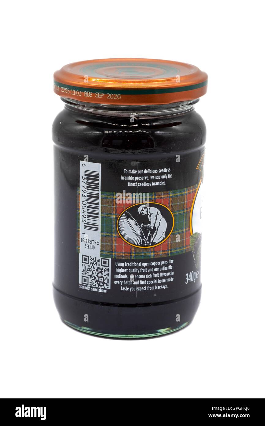 Irvine, Scotland, UK February 02, 2023 Mackays branded seedless