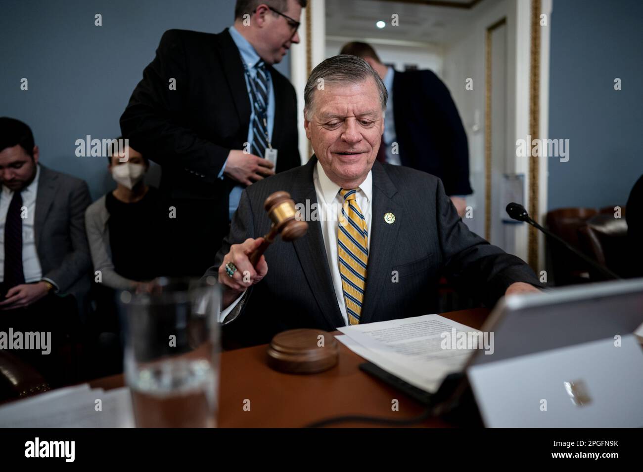 House Rules Committee Chairman Tom Cole, ROkla., gavels in a meeting