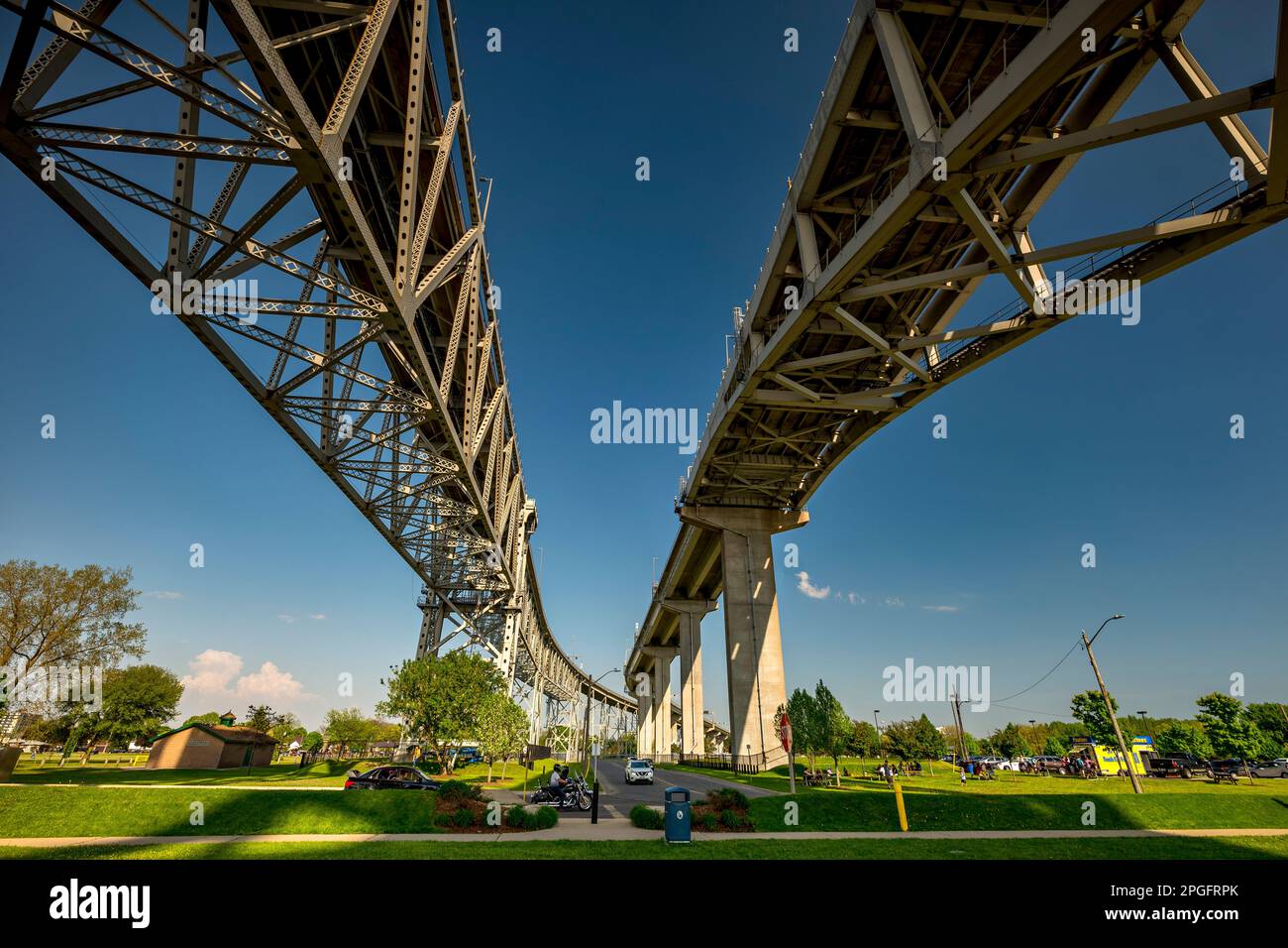 Blue Water Bridge, Sarnia, Ontario, Canada Stock Photo Alamy