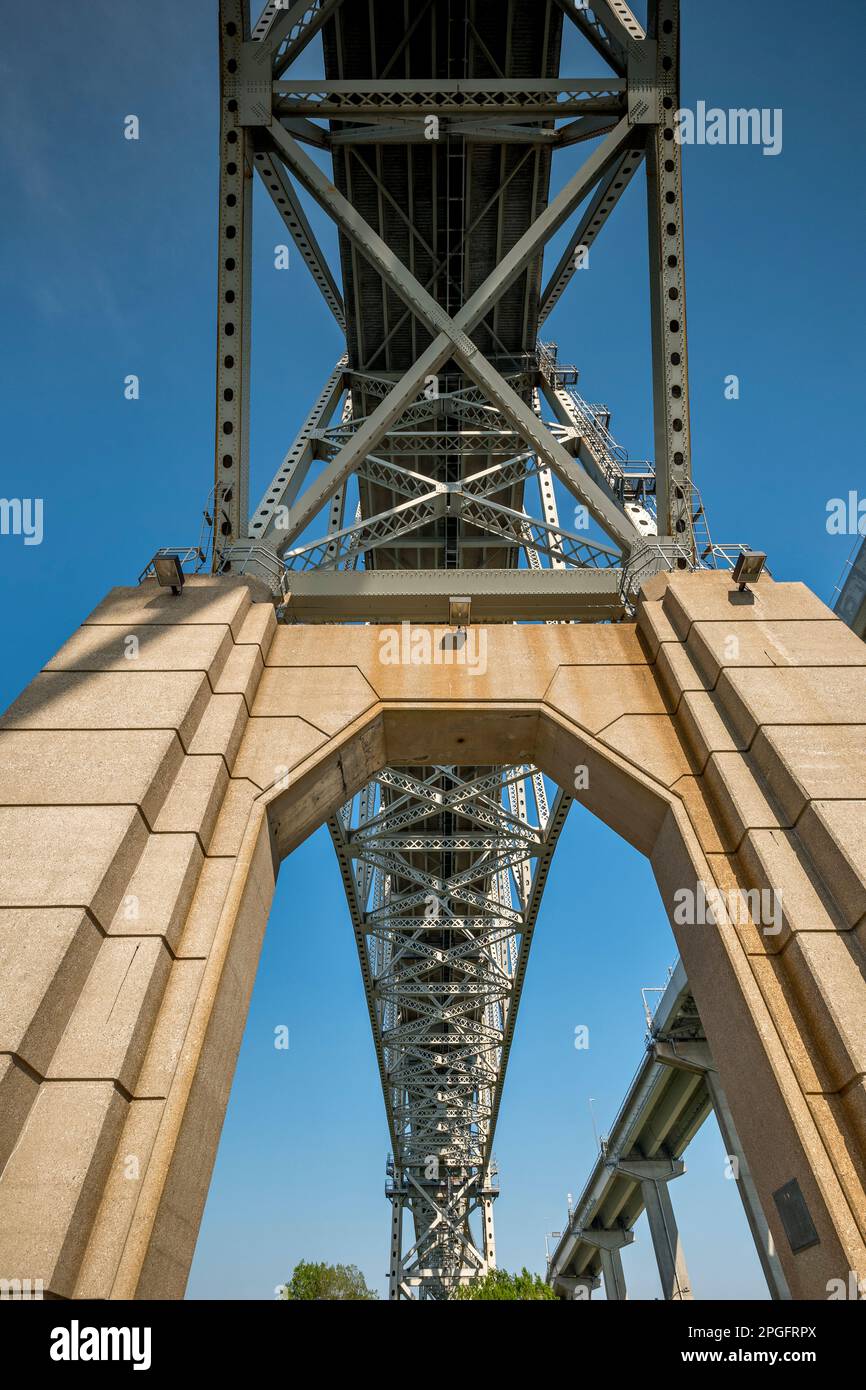 Blue Water Bridge, Sarnia, Ontario, Canada Stock Photo
