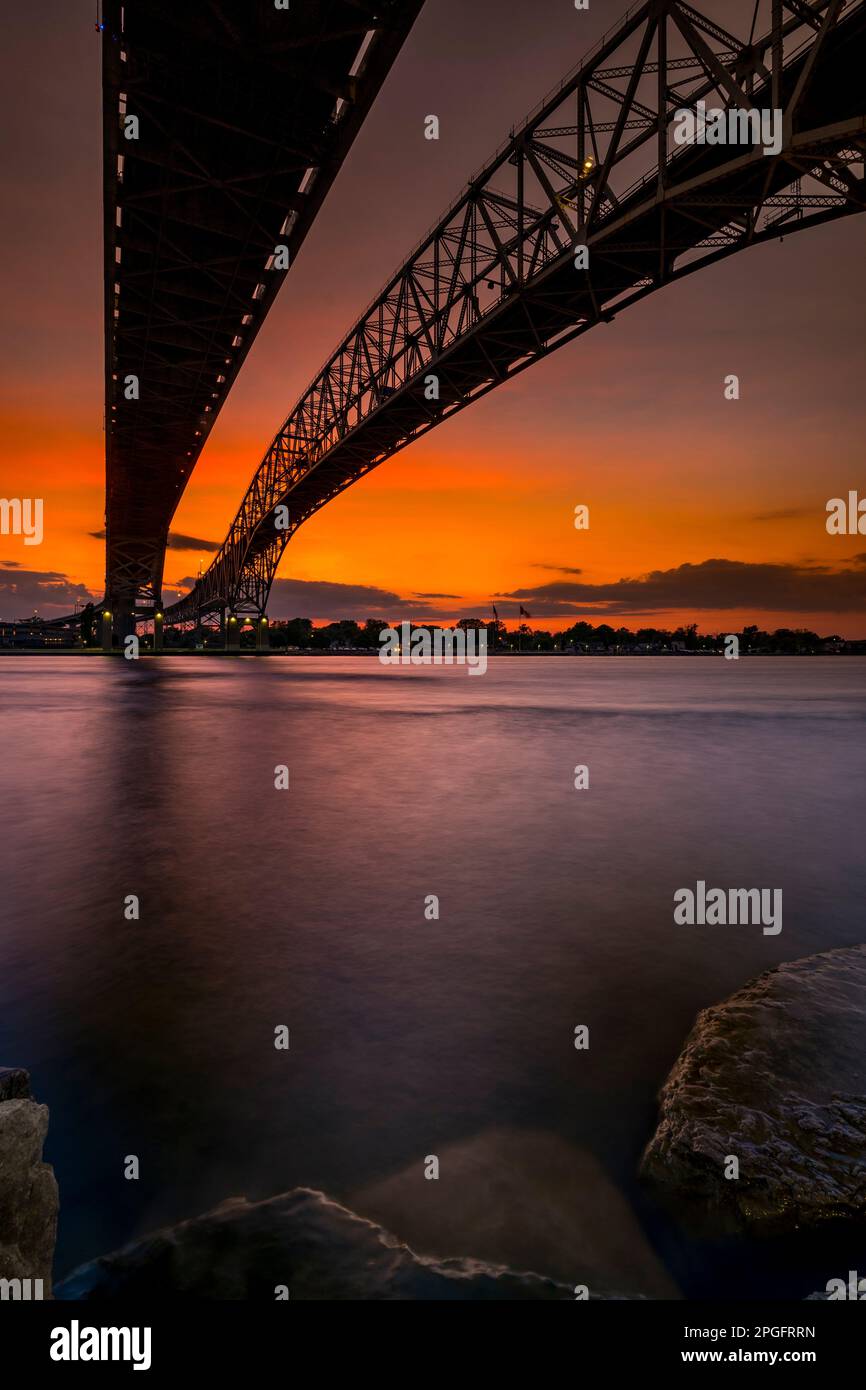 Blue Water Bridge, Sarnia, Ontario, Canada Stock Photo Alamy