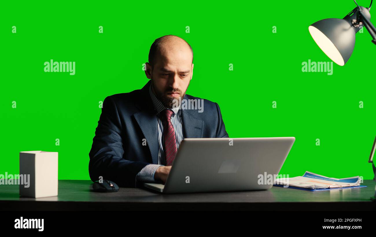 Angry businessman on chroma key hi-res stock photography and images - Alamy
