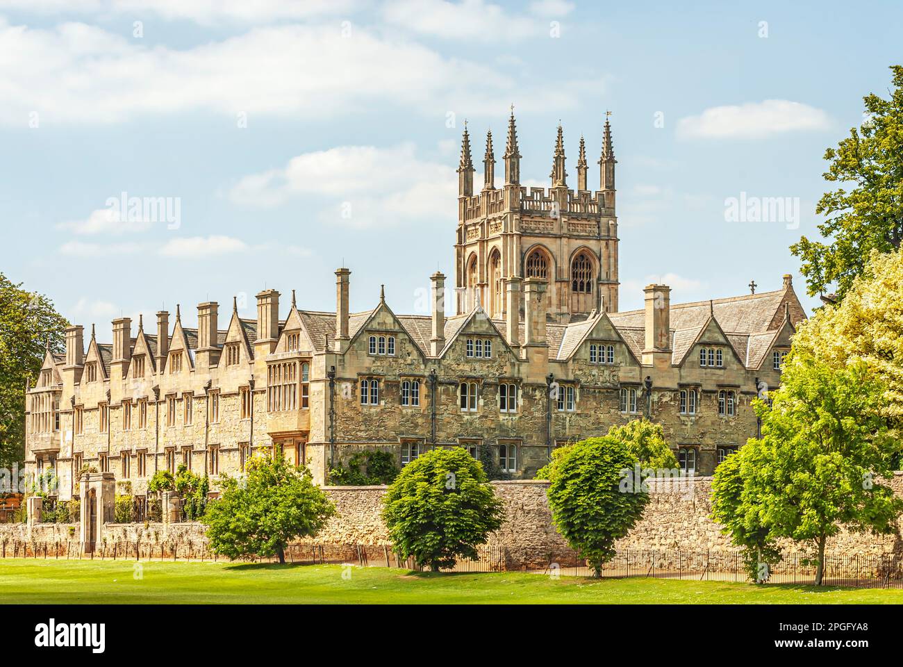 Merton College of the University of Oxford, Oxfordshire, England Stock Photo