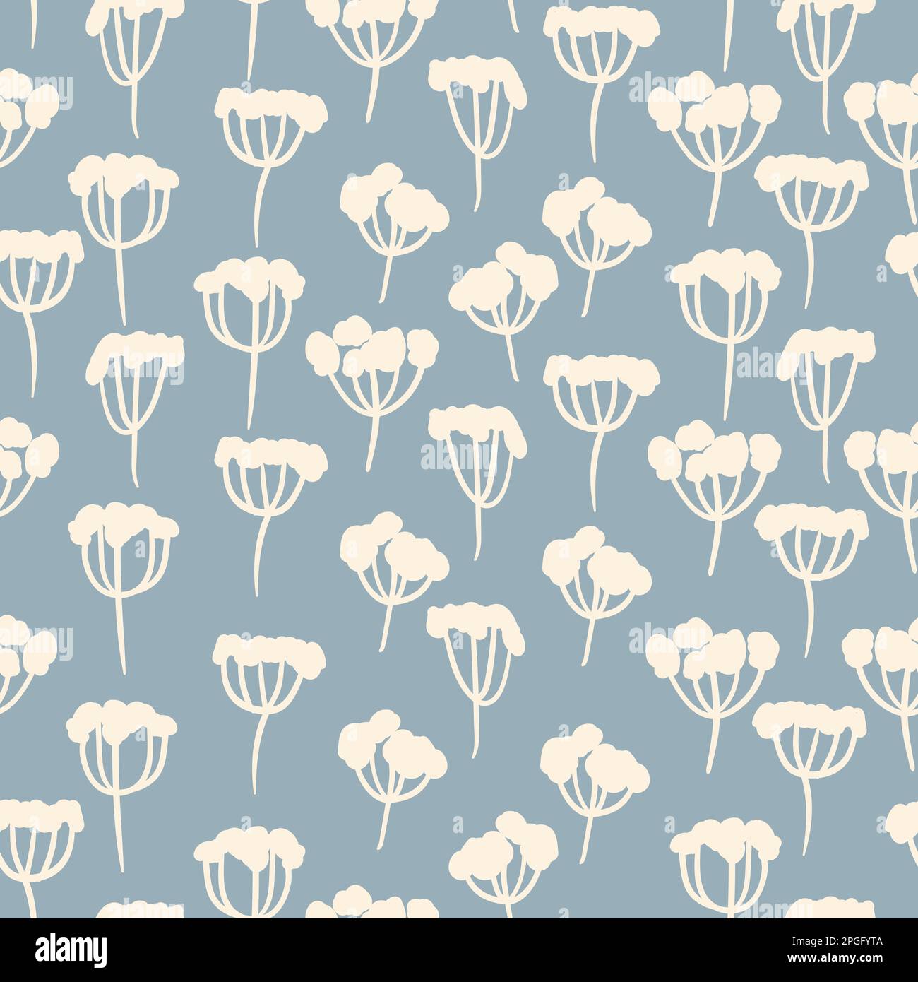 Seamless floral pattern based on traditional folk art ornaments ...