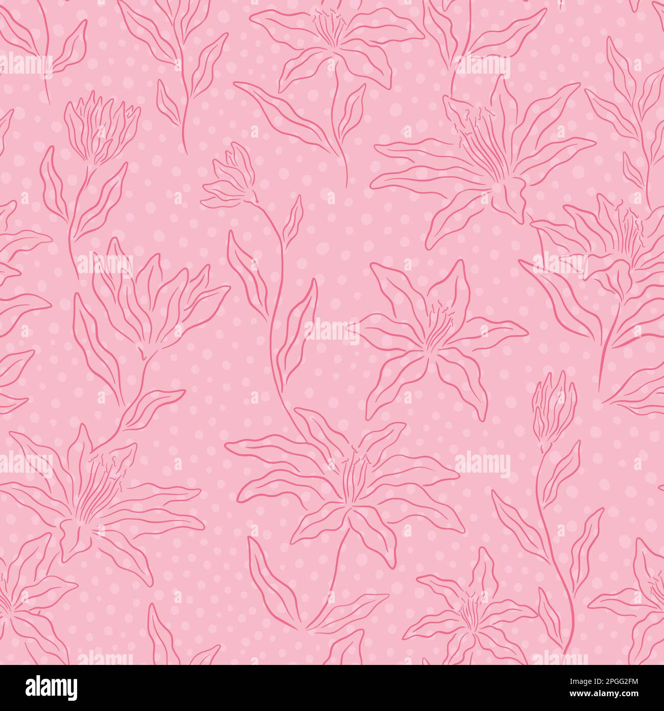 Abstract floral seamless pattern. Vector illustration floral design background. Stock Vector