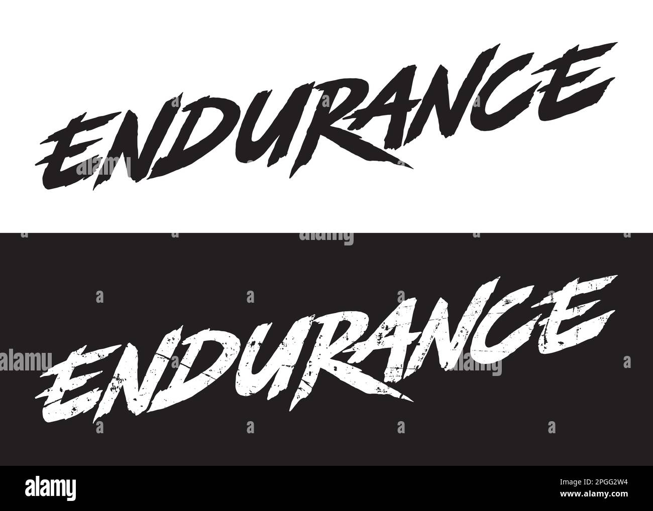 ENDURANCE. Hand lettering design set. Vector Illustration Stock Vector Image & Art Alamy