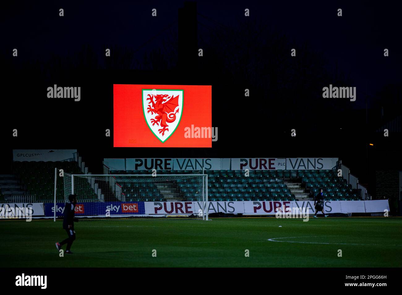Newport, UK. 22nd Mar, 2023. General View of Rodney Parade ahead of