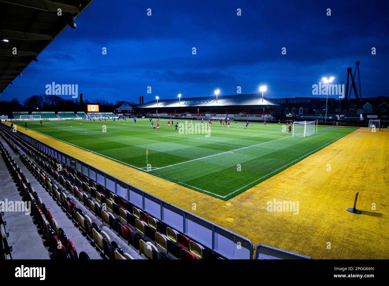 Newport, UK. 22nd Mar, 2023. General View of Rodney Parade ahead of