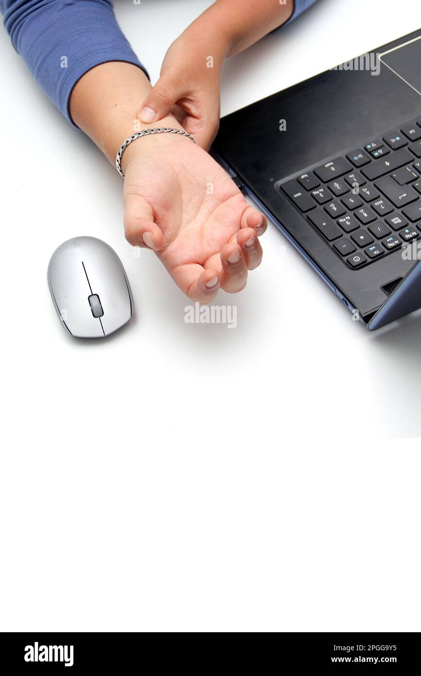 Adult Latina woman suffering from pain, tingling, numbness and weakness