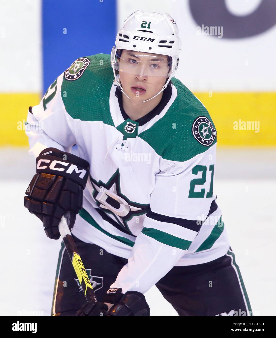 NHL profile photo on Dallas Stars player Joe Pavelski at a game against the  Calgary Flames in Calgary, Alta. on April 21, 2022. (Larry MacDougal via AP  Stock Photo - Alamy