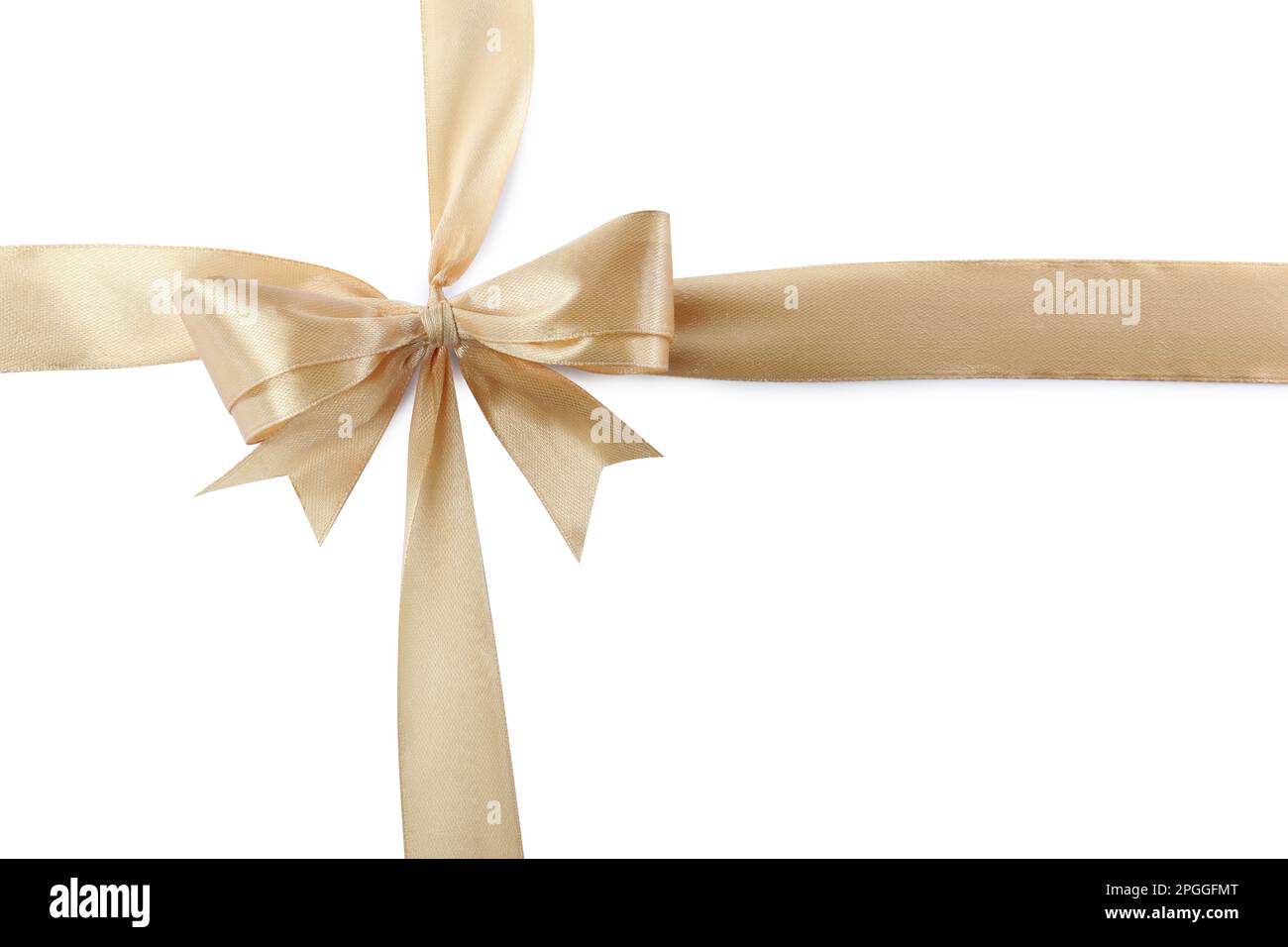 Gold ribbon straight Cut Out Stock Images & Pictures - Alamy