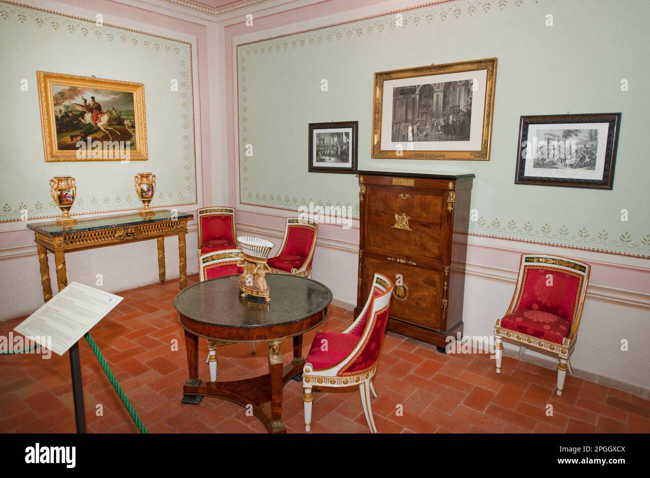 Villa dei Mulini, dining room, exile residence of Emperor Napoleon
