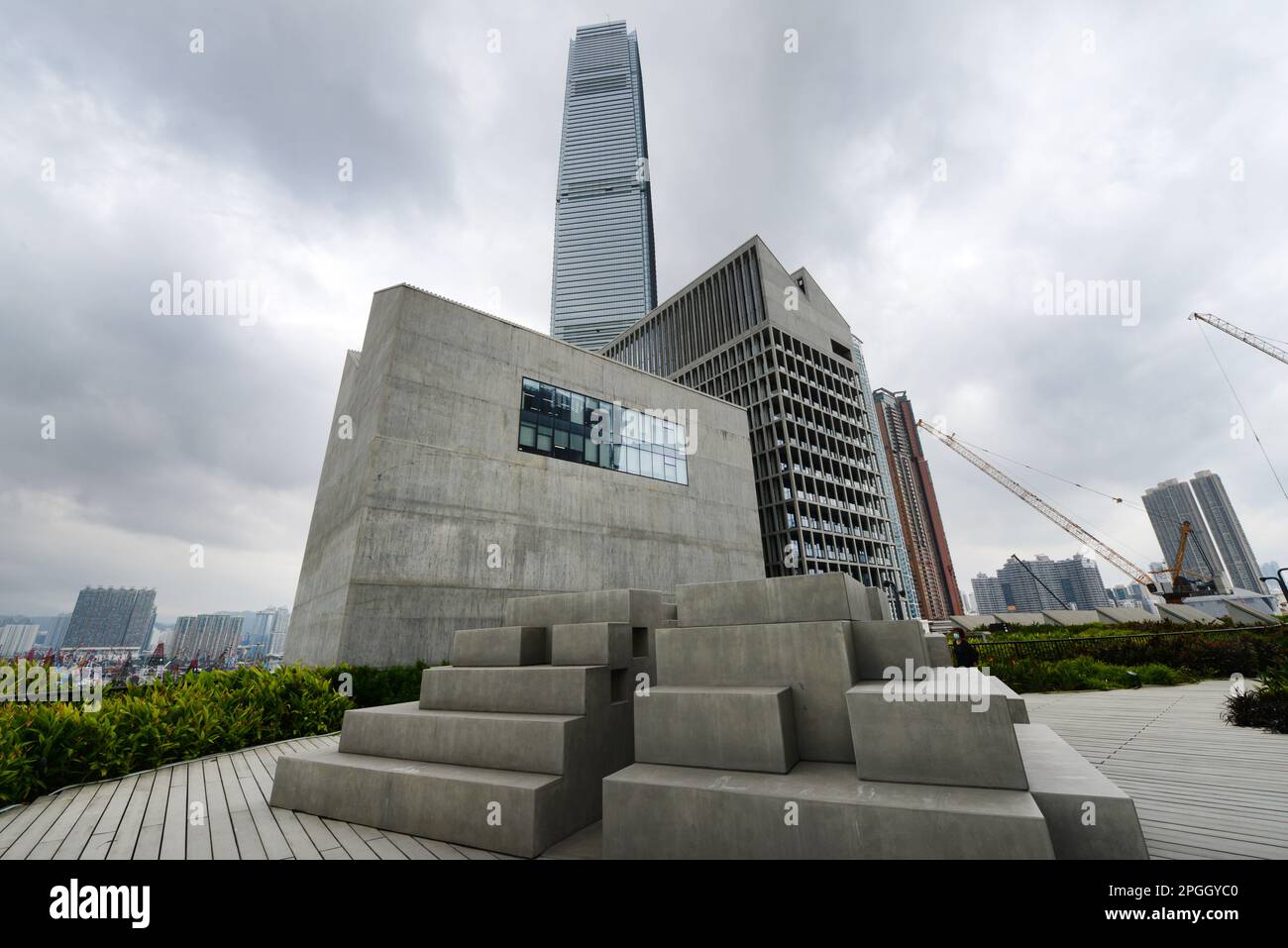The Rooftop garden at the M+ Museum in Hong Kong Stock Photo Alamy