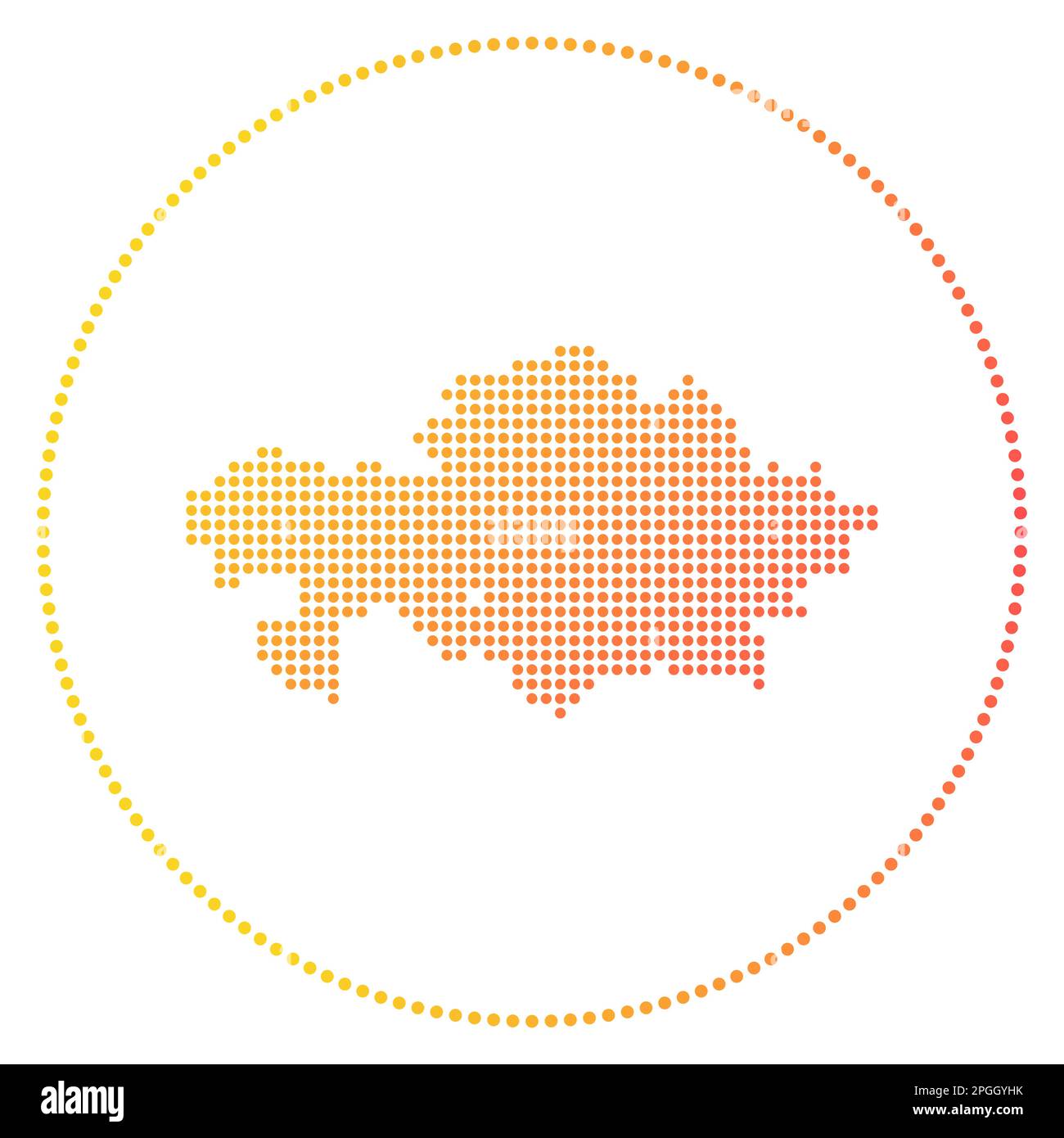 North kazakhstan vector map hi-res stock photography and images - Alamy