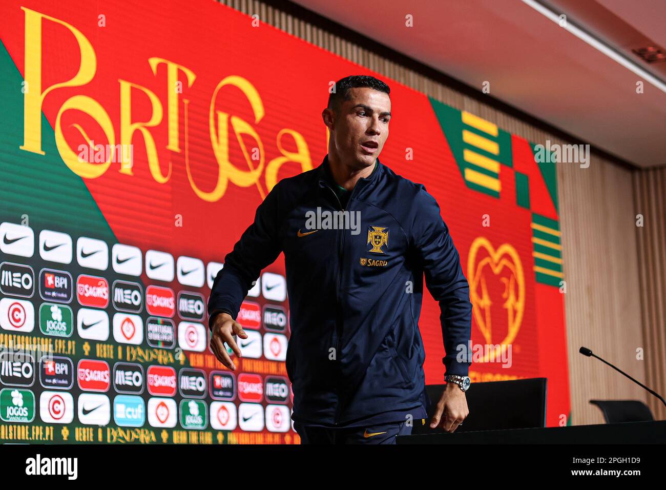 Oeiras, Portugal. 27th May, 2021. Cristiano Ronaldo seen in action