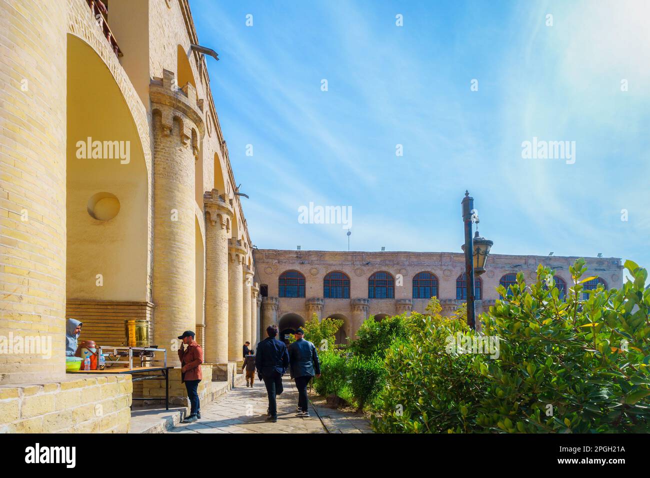 Baghdad, Iraq - Feb 10, 2023: Landscape View of AL-Qishleh Building. It is an Iraqi Historical Landmark, which was Built during the regime of the Otto Stock Photo
