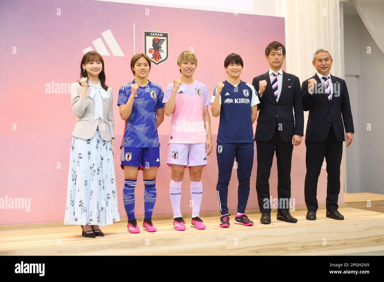 Tokyo, Japan. 23rd Mar, 2023. (L to R) Yuka Kageyama, Rikako Kobayashi ...