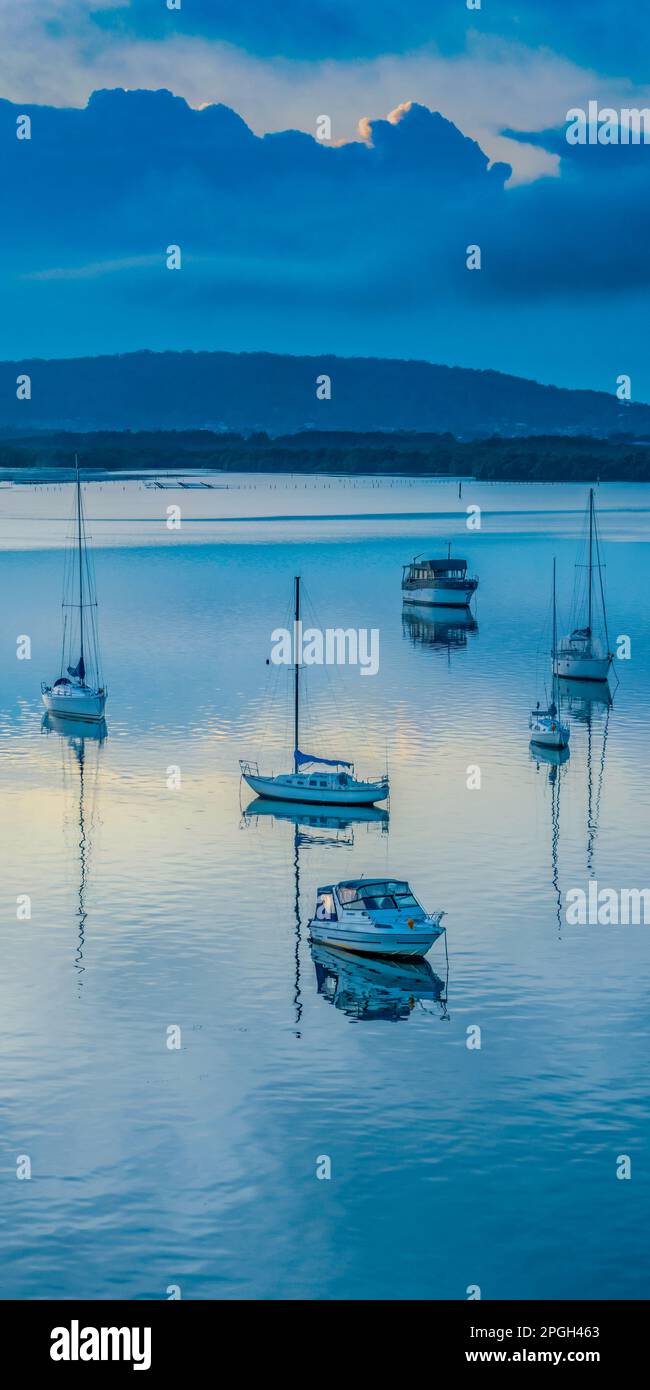 Sunrise over Brisbane Water from Couche Park at Koolewong on the