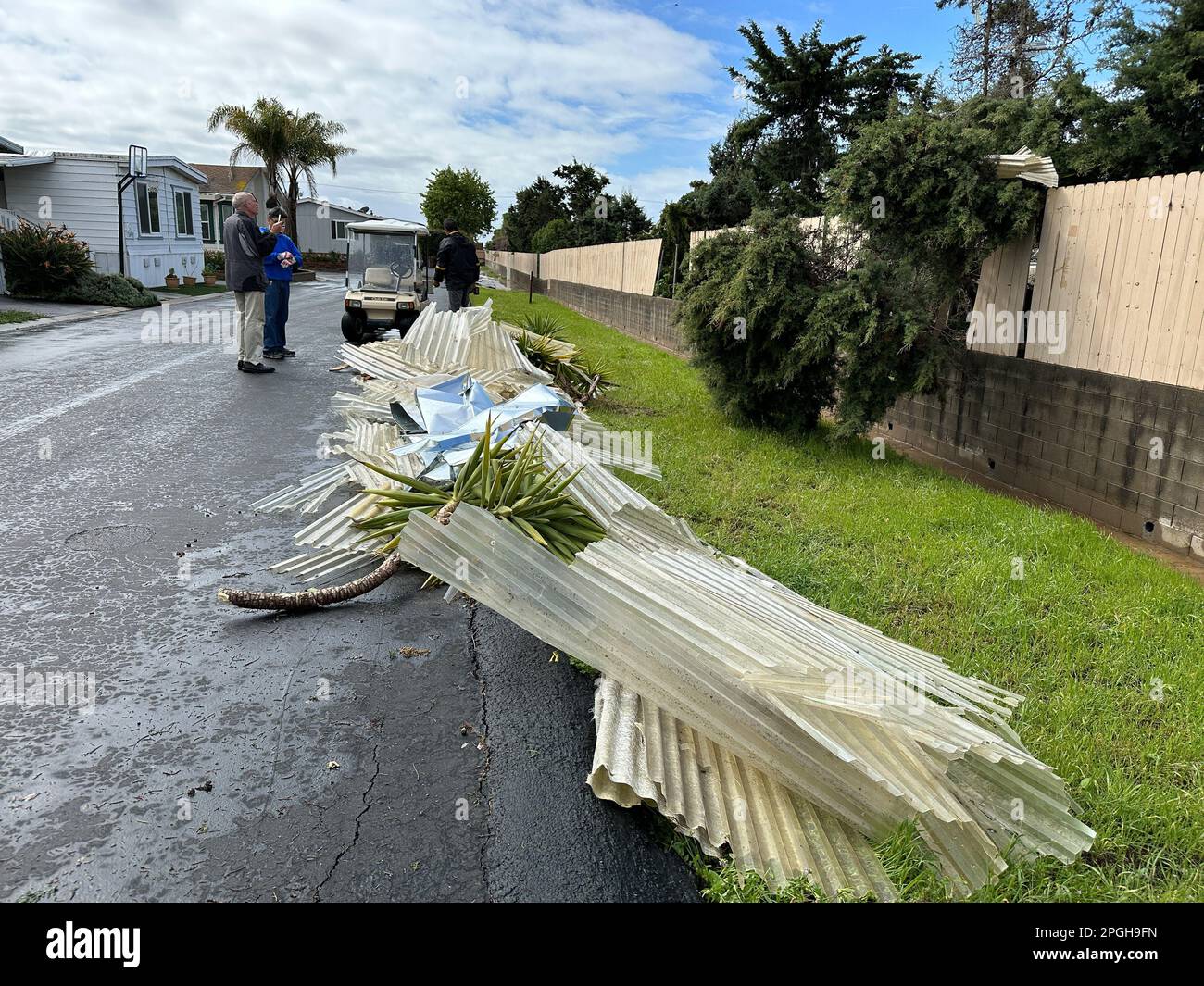 Carpinteria, California, USA. 22nd Mar, 2023. A freak tornado swirled