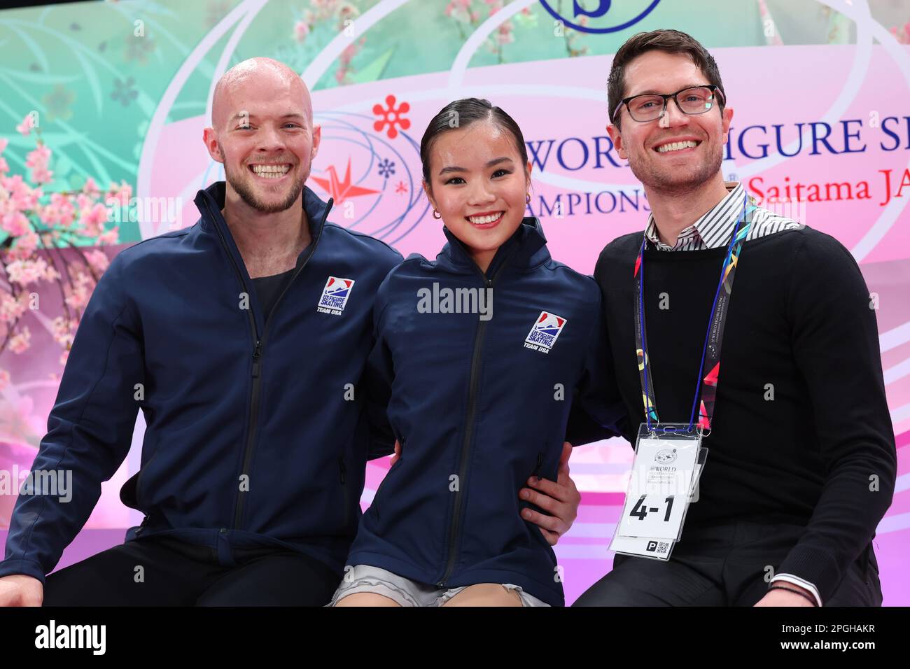 Saitama, Japan. 23rd Mar, 2023. Ellie Kam & Danny O'Shea (USA) Figure Skating : ISU World Figure Skating Championships 2023 Pairs Free Skating at Saitama Super Arena in Saitama, Japan . Credit: Yohei Osada/AFLO SPORT/Alamy Live News Stock Photo