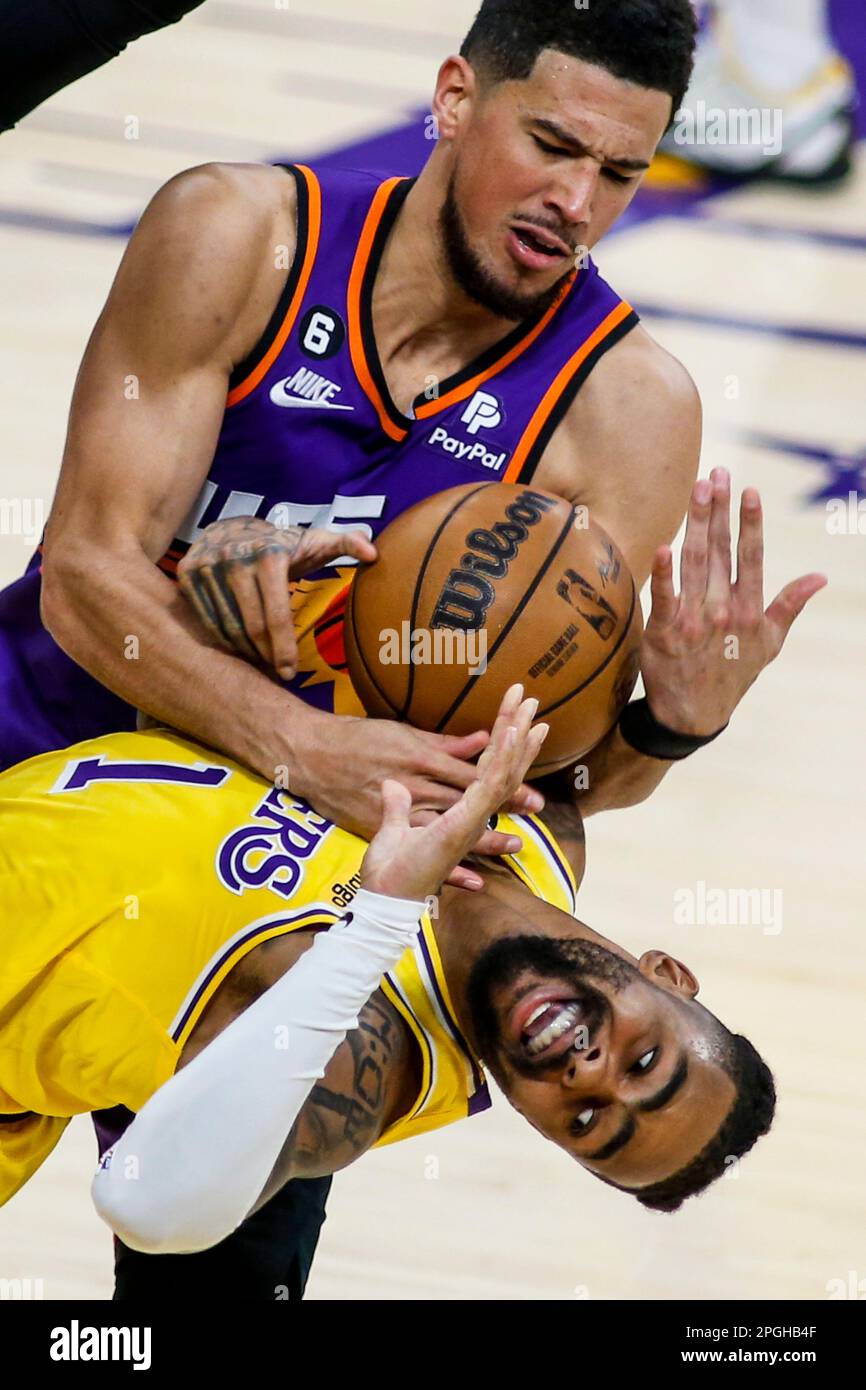 Los Angeles, California, USA. 22nd Mar, 2023. Phoenix Suns guard DEVIN