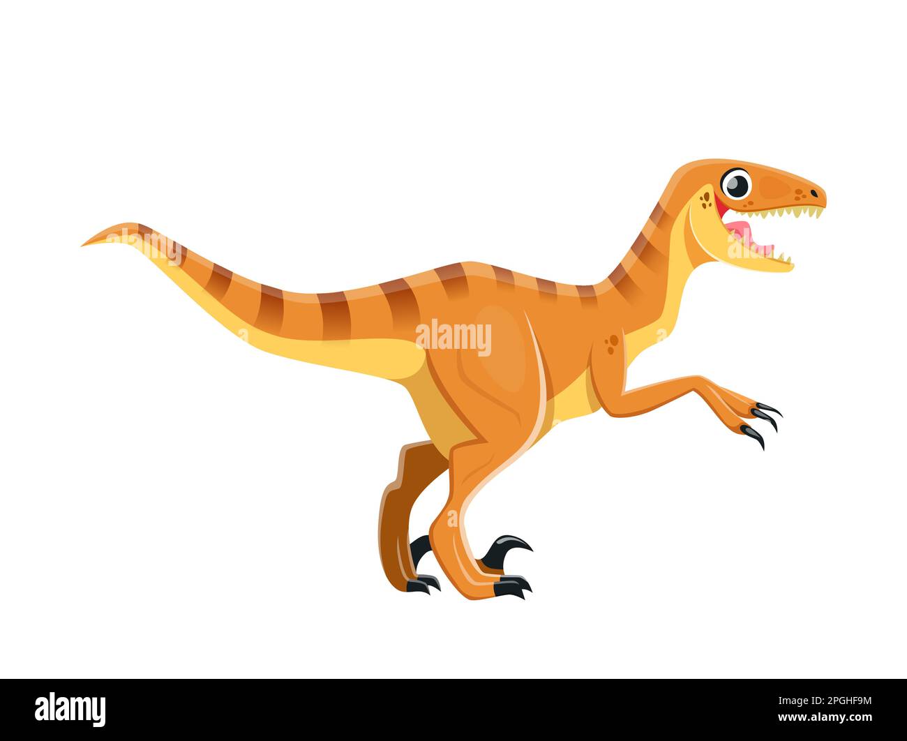 Velociraptor dinosaur cartoon character sticker illustration Stock Vector  Image \u0026 Art - Alamy, image size:1300x1062