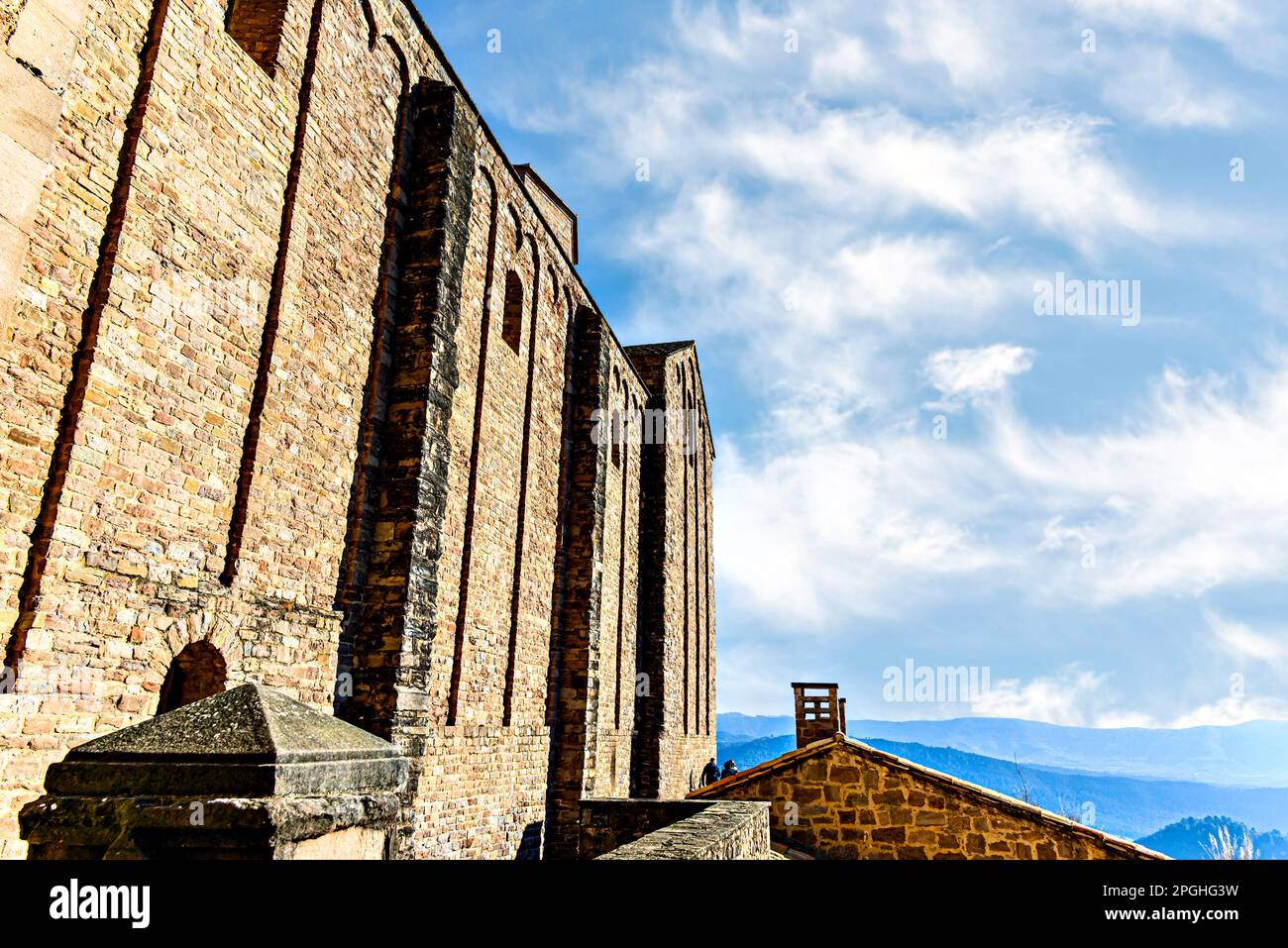 Images of areas of the medieval Castle of Cardona, Barcelona, Spain Stock Photo