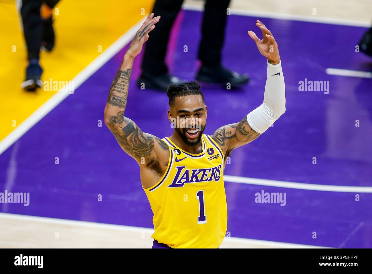 d angelo russell celebration