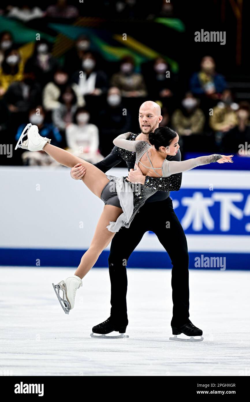 Saitama, Japan. 23rd Mar, 2023. Ellie KAM & Danny O'SHEA (USA), during Pairs Free Skating, at