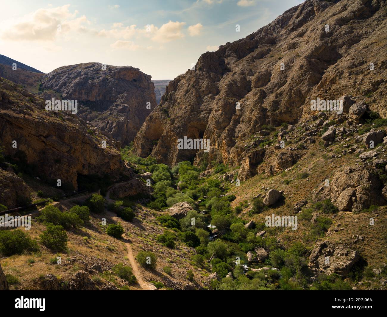 Sugul Canyon hills ( Turkish; Şuğul Kanyonu) Turkey's touristic canyons. Gurun district, Sivas, Turkey Stock Photo