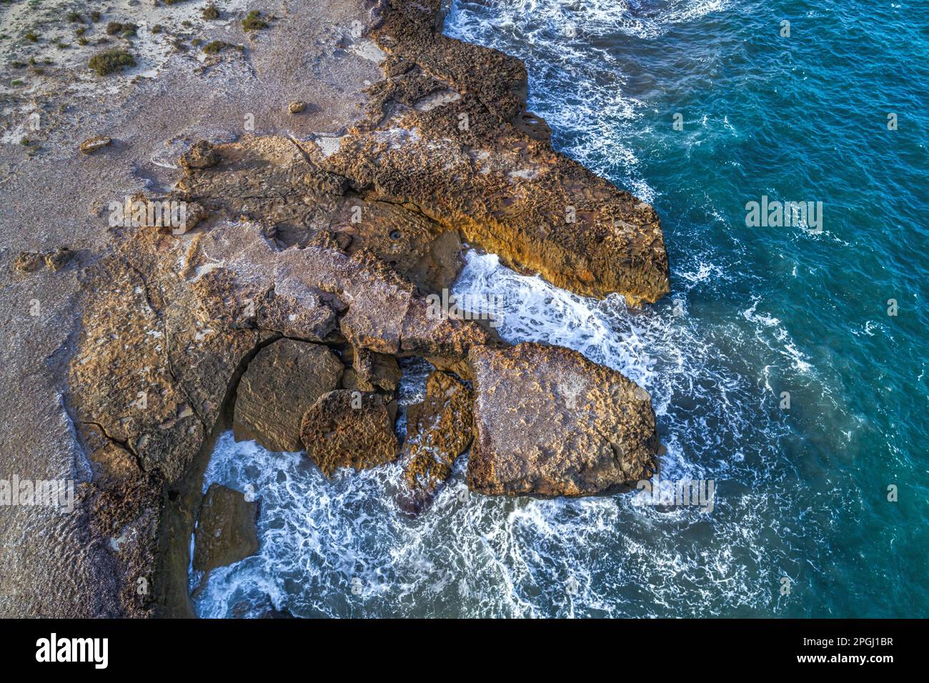 Cittadella dei Maccari beach is located at the extreme southern tip of the Vendicari nature reserve. Syracuse, Sicily, Italy, Europe Stock Photo