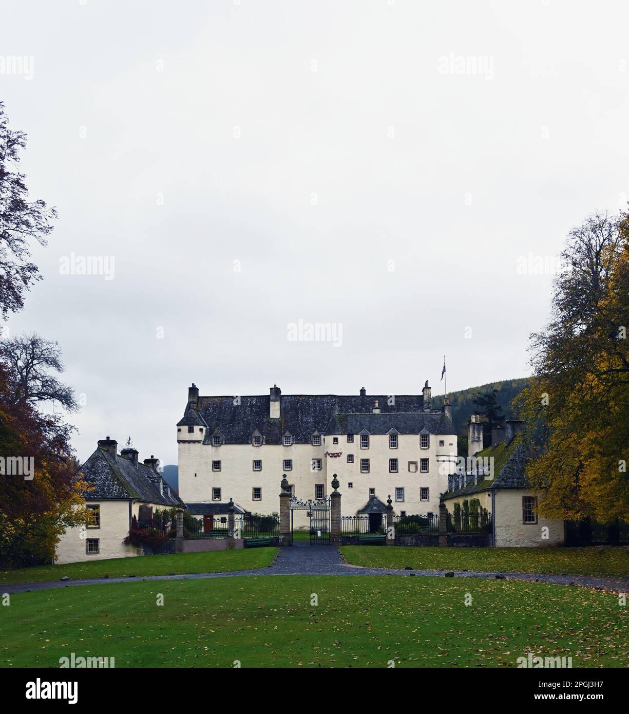 Traquair House, Innerleithen, Peebles-shire, Scotland, United Kingdom, Europe. Stock Photo
