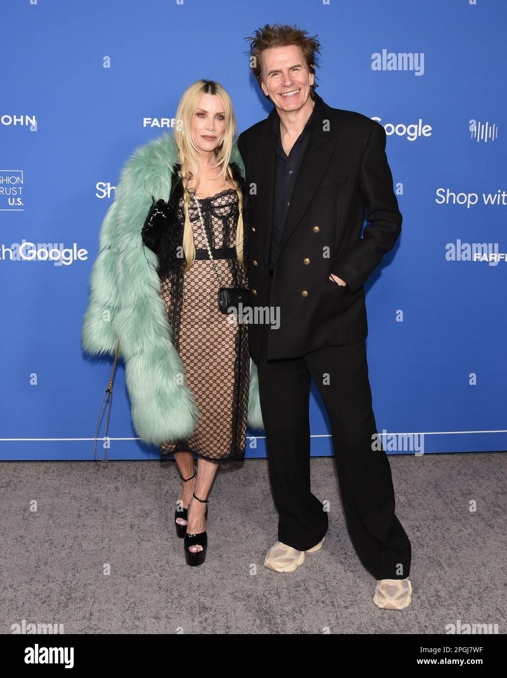 March 21, 2023, Hollywood, California, United States: Gela Nash-Taylor and John Taylor attend the Fashion Trust US Awards. (Credit Image: © Billy Bennight/ZUMA Press Wire) EDITORIAL USAGE ONLY! Not for Commercial USAGE! Stock Photo