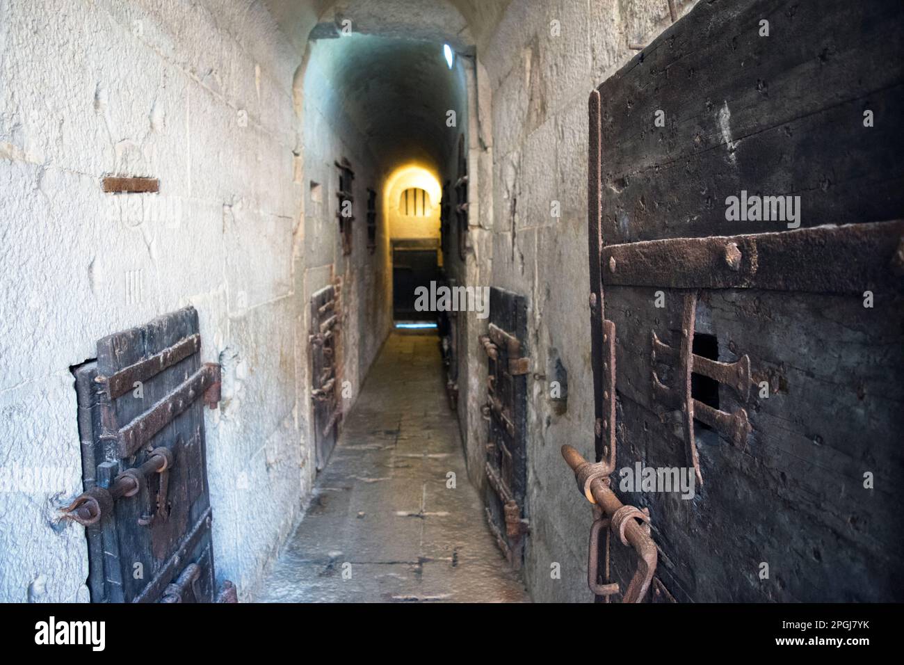 The Old Prisons located inside the Doge’s Palace, Venice, Italy ...