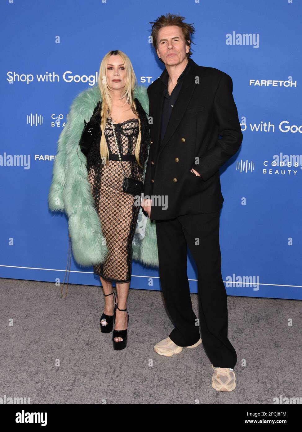 March 21, 2023, Hollywood, California, United States: Gela Nash-Taylor and John Taylor attend the Fashion Trust US Awards. (Credit Image: © Billy Bennight/ZUMA Press Wire) EDITORIAL USAGE ONLY! Not for Commercial USAGE! Stock Photo