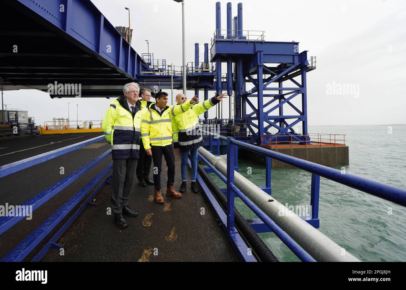 (left to right) First Minister of Wales Mark Drakeford, Secretary of