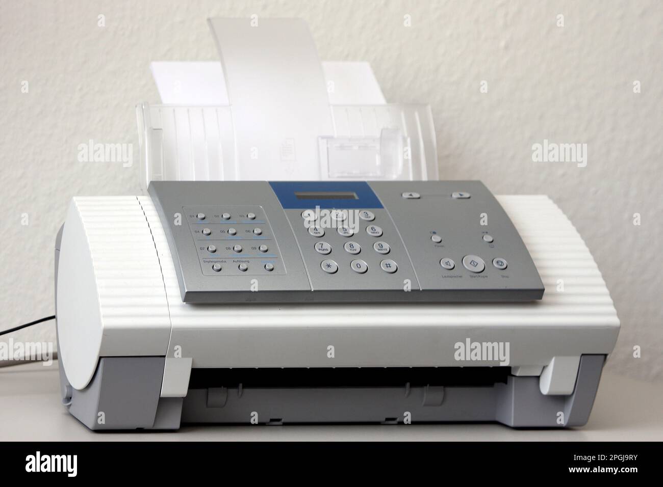 out-dated fax machine Stock Photo