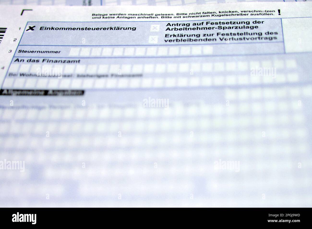 Documents for income tax return stock photo alamy