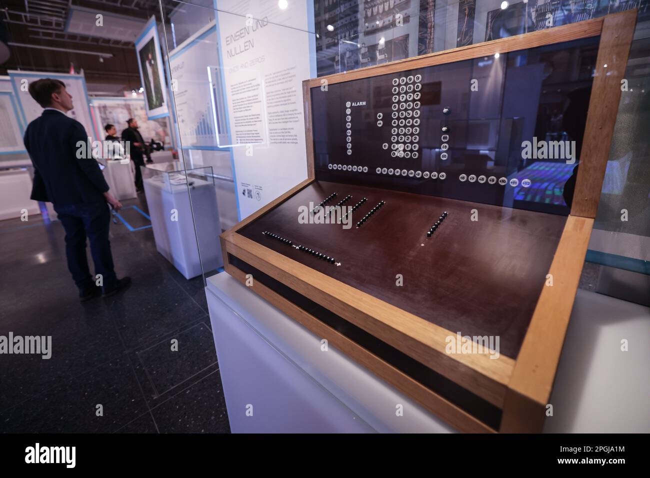 Bonn, Germany. 23rd Mar, 2023. A replica of Konrad Zuse's first ...