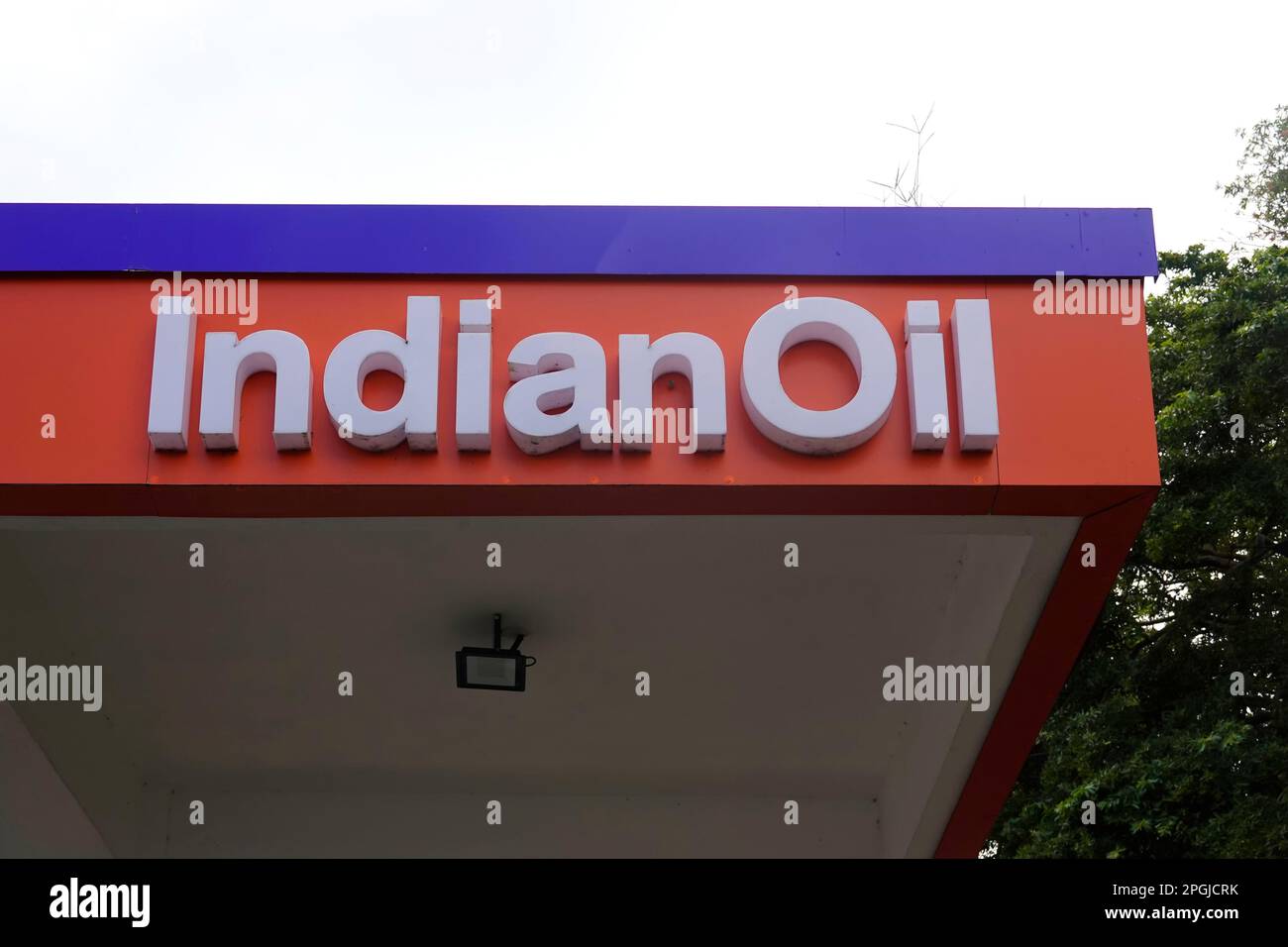 Indian Oil, gas station, Mauritius Stock Photo Alamy