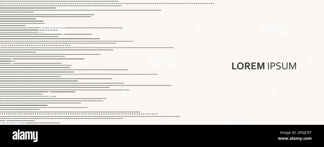 Equalizer lines. Vector repeat dotted lines doodle trendy. Modern design element on banner Stock Vector